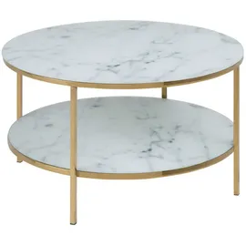 VCM ebuy24 Couchtisch Weiß, Holzwerkstoff, 80x45x80 cm, Wohnzimmer, Wohnzimmertische, Couchtische