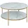 VCM ebuy24 Couchtisch Weiß, Holzwerkstoff, 80x45x80 cm, Wohnzimmer, Wohnzimmertische, Couchtische