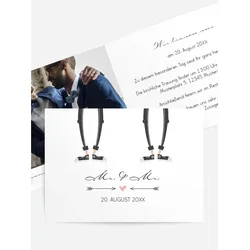 Einladungen zur Hochzeit selbst gestalten mit Spruch und Fotos im Onlinedesigner bei Meine-Kartenmanufaktur.de