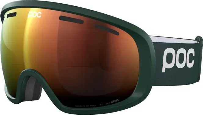 POC FOVEA Schneebrille 2025 pargasite green/partly sunny orange