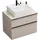 Burgbad Waschtischunterschrank 2 Schubladen 80 x 55 x 0 cm Lichtgrau Matt