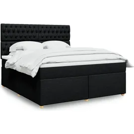 vidaXL Boxspringbett 180 x 200 cm Schwarz