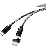 Renkforce USB-C auf USB-C 3 m Schwarz/Weiß