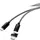 Renkforce USB-C auf USB-C 3 m Schwarz/Weiß