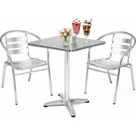 Mojawo Bistrogarnitur 3-teilig Aluminium