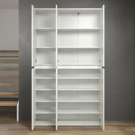 trendteam Nevada Mehrzweckschrank 111 x 191 x 34 cm Weiß