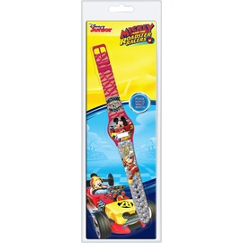 Cartoon S7200404 Reloj Infantil Mickey Mouse Roadster Racers-Blister Pack (Ø 33 mm) Uhr, Mehrfarbig