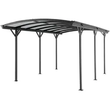 Floraworld Einzelcarport 300 x 5,05 m anthrazit inkl. Regenrinne