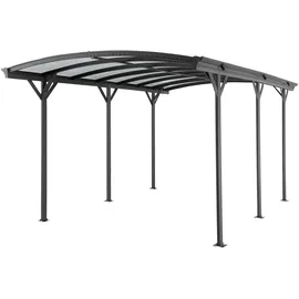 Floraworld Einzelcarport 300 x 5,05 m anthrazit inkl. Regenrinne