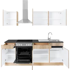 OPTIFIT Küchenzeile Roth 210 cm beige