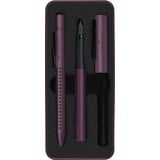 Faber-Castell Füller/Kugelschreiber Grip Edition berry 2er Set