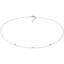 Elli Choker Silberbeads Kugelkette Verspielt 925 Silber Ketten   Damen