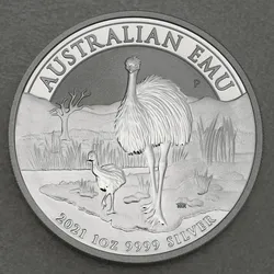 Silbermünze 1oz Emu 2021 (Australien)