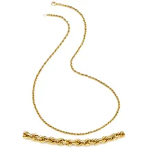 FIRETTI Collierkettchen FIRETTI "Schmuck Geschenk Gold 375 Kordelkettengliederung 2,1 mm breit" Gr. 47, gold (gelbgoldfarben), Halsketten, Damen, 47, Gelbgold 375, B: 2,1mm, Made in Germany, B:2,1mm