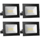 loyal 4 Stücke LED Strahler 20W, 2000LM Superhell LED Strahler, Warmweiß 3000K Strahler Außen, IP65 Wasserdicht LED Scheinwerfer, Baustrahler für Garage, Hotel, Gärten