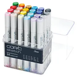 COPIC® Sketch Manga Illustration Layoutmarker farbsortiert 1,0 + 6,0 mm, 24 St.