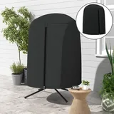 Outsunny Hängesessel Abdeckung Ø128 x 190 cm Schwarz