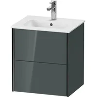 Duravit XViu Waschtisch-Unterschrank XV43150B238 51x42x56cm, 2 Schubkästen, wandhängend, schwarz