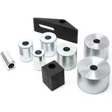 Wiltec Kompaktes Biegegerät 255 x 1250 x 235 mm, Biegemaschine für Flachstahl, Baustahl, Rundstahl & Vierkantstahl mit 7 Matrizen 25,4-76,2 mm