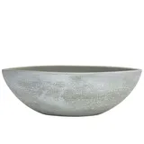 Dehner Keramik-Jardiniere Romy, oval, Creme