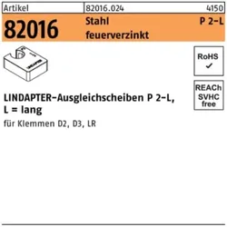 LINDAPTER-Ausgleichsscheiben ART 82016  P2 M 16 feuerverzinkt, lang S