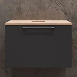 Planetmöbel Astra 60 cm Gold Eiche Anthrazit ohne Aufsatzwaschbecken