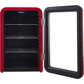 Hanseatic HBC68ERRH Getränkekühlschrank (70 l, 680 mm hoch, Rot)