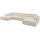altdecor Eckcouch 6-Sitzer Beige