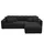 GRAINGOLD Ecksofa Nork Schwarz Rechts