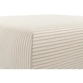 Home Affaire Hocker Coco Cord-Bezug 89 x 43 x 89 cm Beige