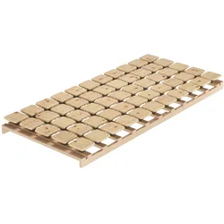 Erst-Holz metallfreier naturreiner Zirbenholz-Rost 90x200 mit Tellersystem 70.98-0990 x 200 cm