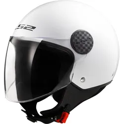 LS2 OF558 Sphere II Solid Jet Helm, wit, L Voorman