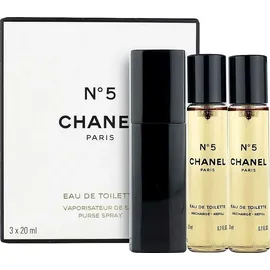 Chanel No. 5 Eau de Toilette refillable 20 ml + Nachfüllung 2 x 20 ml