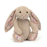 Jelly Cat Blossom Beige Bunny "Petal" Medium Kattun Kaninchen Gefulltes Tier