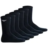 Emporio Armani Sporty Sponge Socken 6er Pack Blau 39-46
