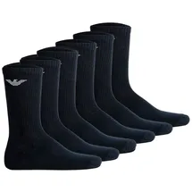 Emporio Armani Sporty Sponge Socken 6er Pack Blau 39-46