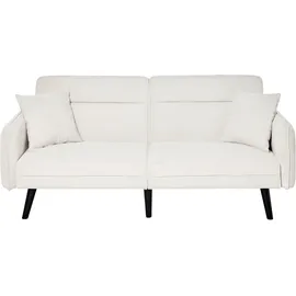 Jahnke Chillax, LINE", sanftes weiß, B:191cm H:83cm T:84cm, Sofas, Schlafsofa, mit Relax-und Schlaffunktion, inkl. Kissen, Breite 191 cm