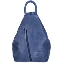 The Skandinavian Brand Damen Leder Rucksack Blau