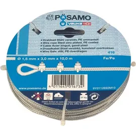 POSAMO Drahtseil im Ringen 6 x 7 3/5 mm 10 m