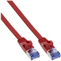 InLine InLine® Patchkabel flach, U/FTP, Cat.6A, rot, 3m