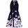 Vera Mont Cocktailkleid Blumenprint Blau/Rosa 38