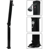 vidaXL Faltbare Solardusche schwarz 214 cm