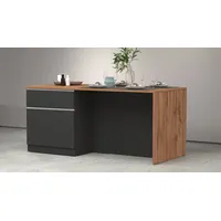 kochstation Kochinsel Sole 200 x 0 x 0 cm Grau