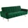 vente-unique Schlafsofa Klappsofa 3-Sitzer - Samt - Tannengrün - POLANI