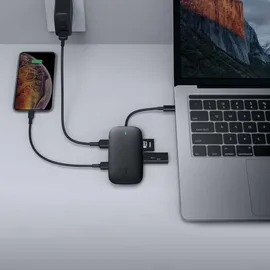 Aukey CB-C71 laptop-dockingstation - portreplikator Schwarz