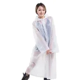 Boolavard Erwachsene/Kinder Unisex Wiederverwendbarer wasserdichter Regenmantel Tragbare Regenjacke Poncho für den Außenbereich (Transparent, Erwachsene 150 * 65 cm) - Erwachsene 150 * 65 cm