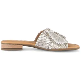 Gabor Pantolette beige / weiß 42