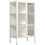 VCM Standvitrine Floka 60 x 35 x 110 cm Weiß