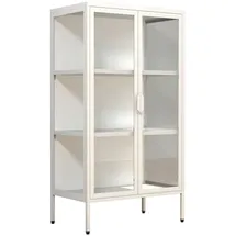 VCM Standvitrine Floka 60 x 35 x 110 cm Weiß