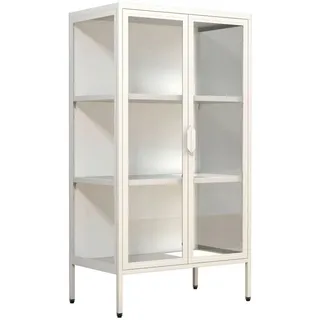 VCM Standvitrine Floka 60 x 35 x 110 cm Weiß